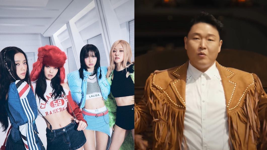 Blackpink與Psy擁有超高人氣。（圖／翻攝自blackpink臉書、officialpsy YT頻道）