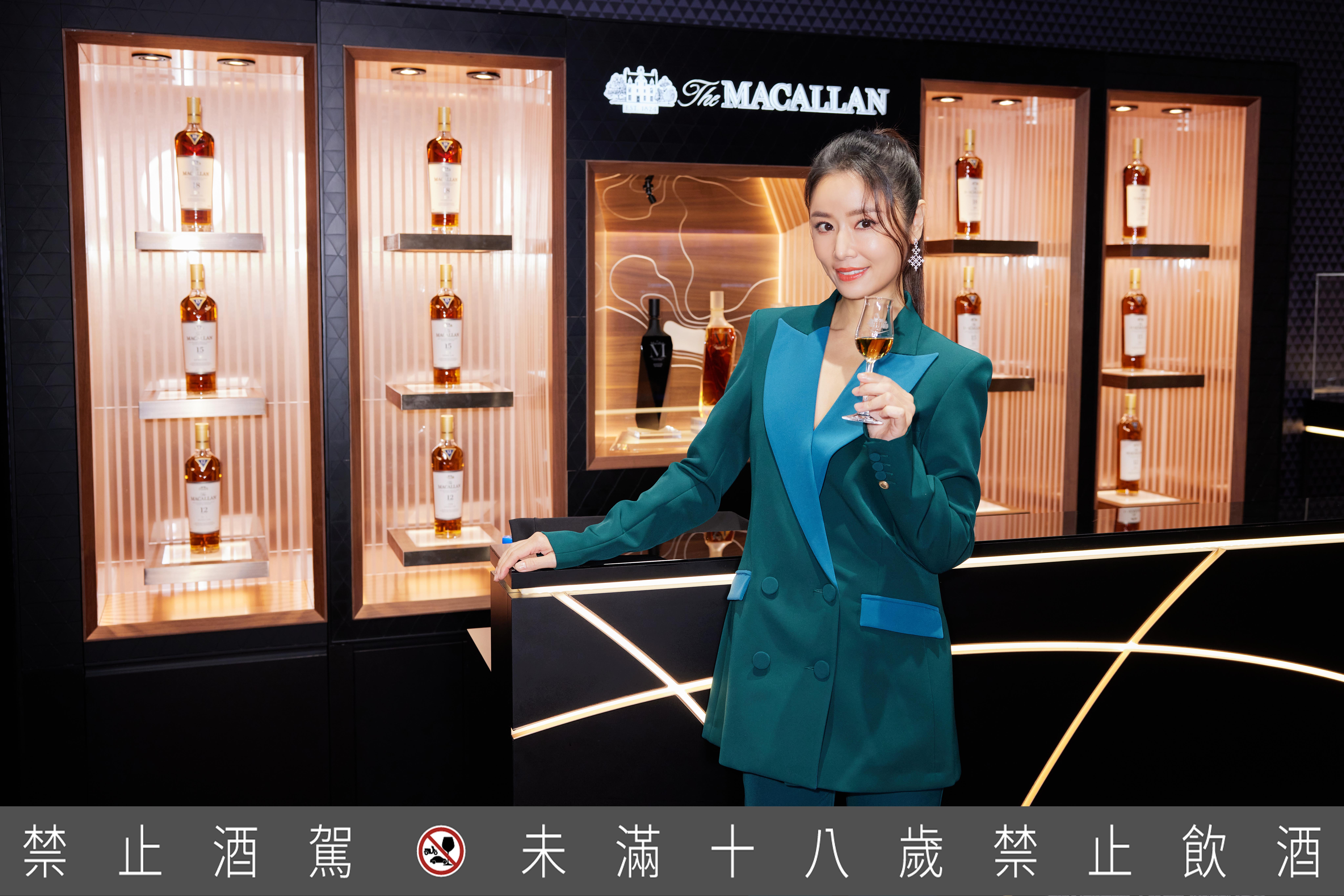 林心如透露喜歡小酌放鬆。(圖/麥卡倫提供)