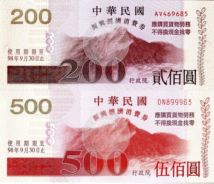 2009年發放的消費券,每人3600元。(圖/翻攝自臺灣法實證研究資料庫)