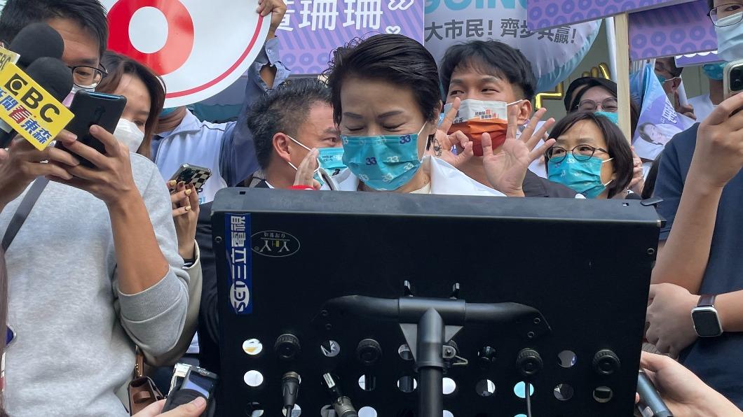 無黨籍台北市長候選人黃珊珊。(圖/TVBS)