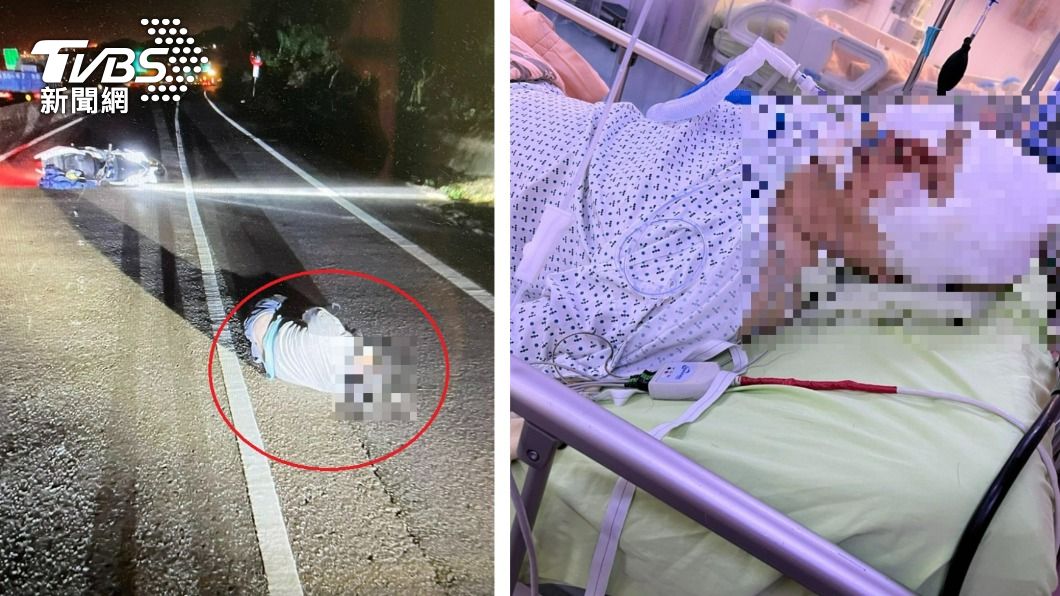 西濱路樹倒塌！驚見前方男騎士側臥　顱內出血昏迷中