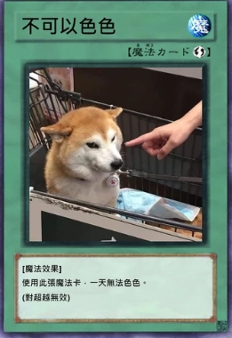 不可以色色哏圖。(圖/翻攝自Dcard)