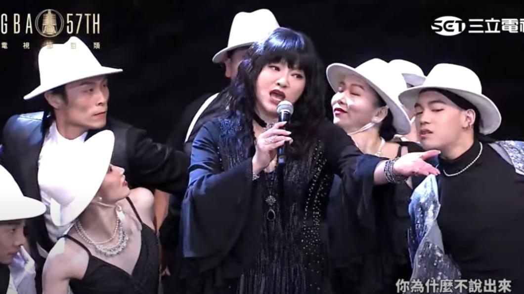 唐綺陽唱饒舌被網批像念經。(圖/ 廣播電視金鐘獎 Golden Bell Awards)