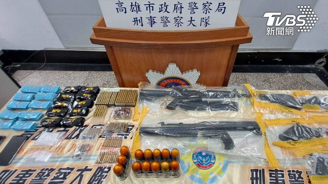 高刑大指出，高雄槍擊六都最低。（圖／TVBS）