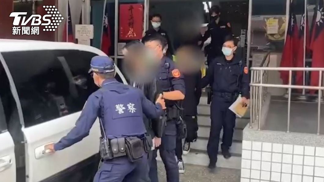 警方將三人移送法辦。（圖／TVBS）