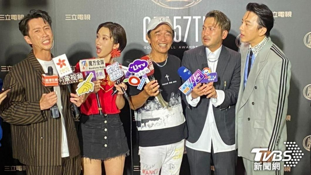 陳漢典、Lulu、吳宗憲和KID出席慶功宴。(圖/廖福生攝)