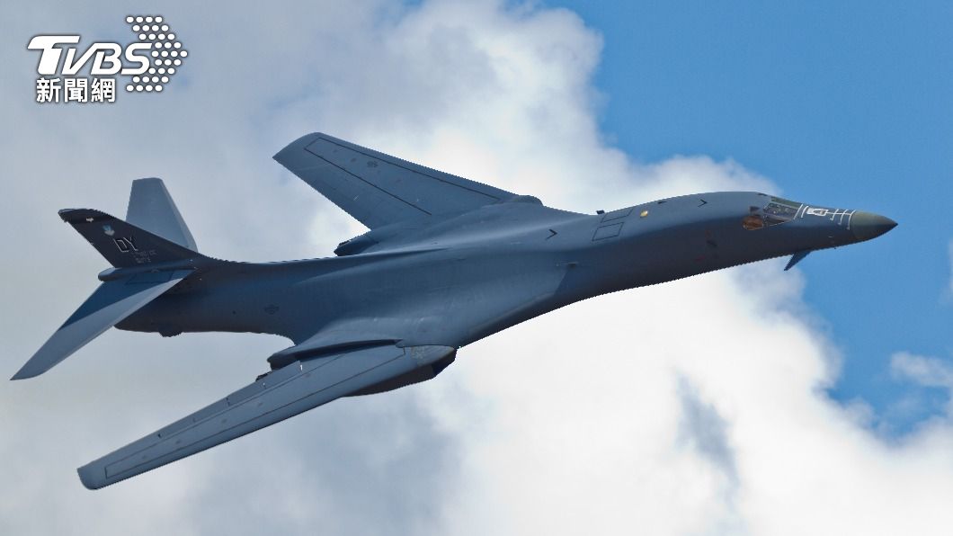 美國空軍於關島基地部署「槍騎兵」B-1B戰略轟炸機。(示意圖/shutterstock達志影像))