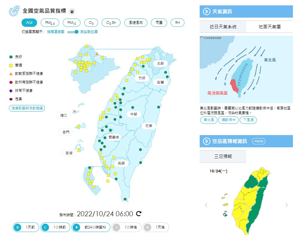 彭啟明指出偏乾冷的東北季風,易將中國東岸的污染物順道帶入。(圖/翻攝自氣象達人彭啟明臉書)
