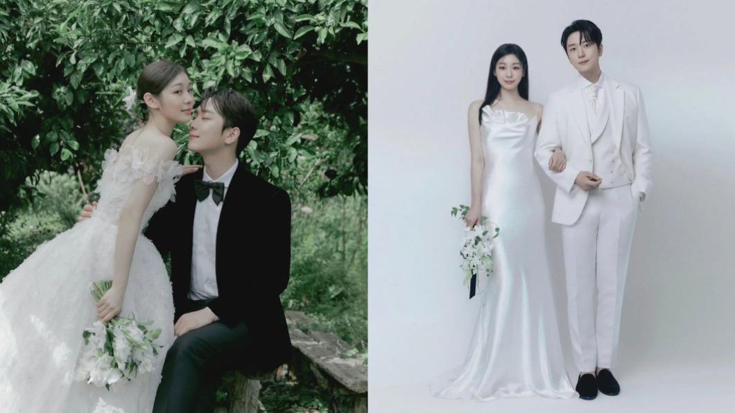 金妍兒在IG分享多張婚紗照。（圖／翻攝自金妍兒 IG）