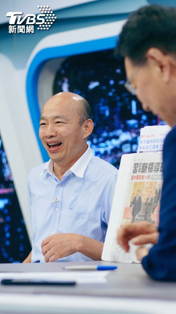 典亮慈善基金會董事長韓國瑜接受《少康戰情室》專訪。(圖/區國強攝)