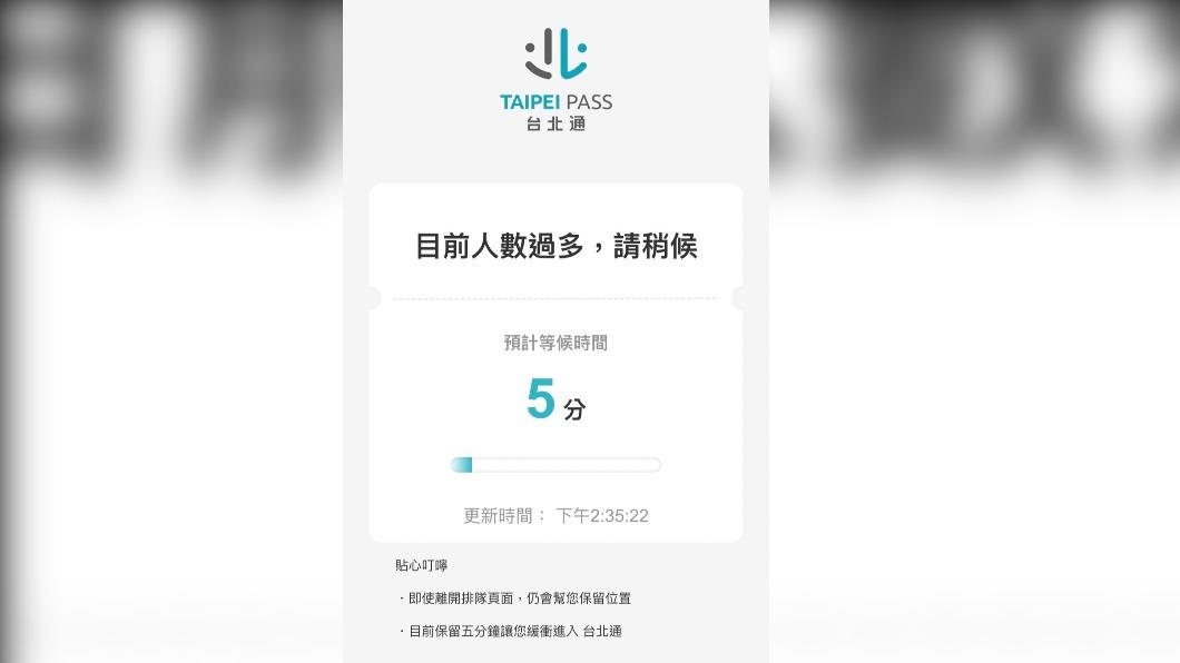 台北通app大塞車。（圖／民眾提供）