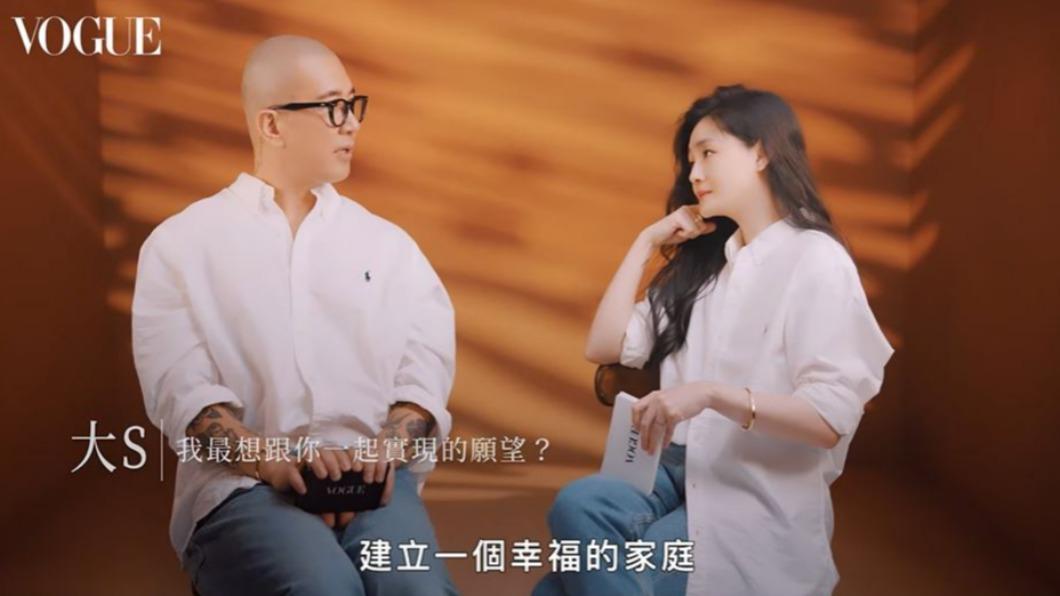 具俊曄的最大心願就是與大S建立幸福的家庭。(圖/翻攝自《VOGUE》YouTube頻道)