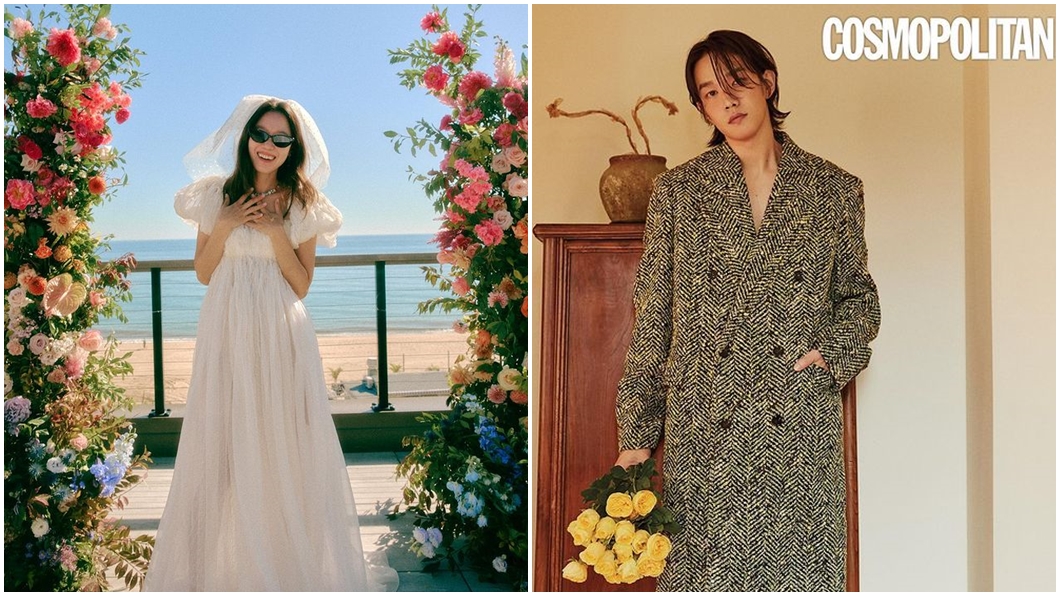 多圖/不藏了!孔曉振婚禮照首曝光 墨鏡搭絕美婚紗甜炸