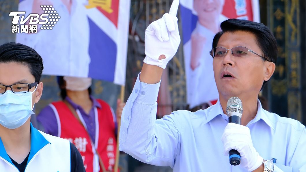 國民黨台南市長候選人謝龍介。(圖/TVBS)