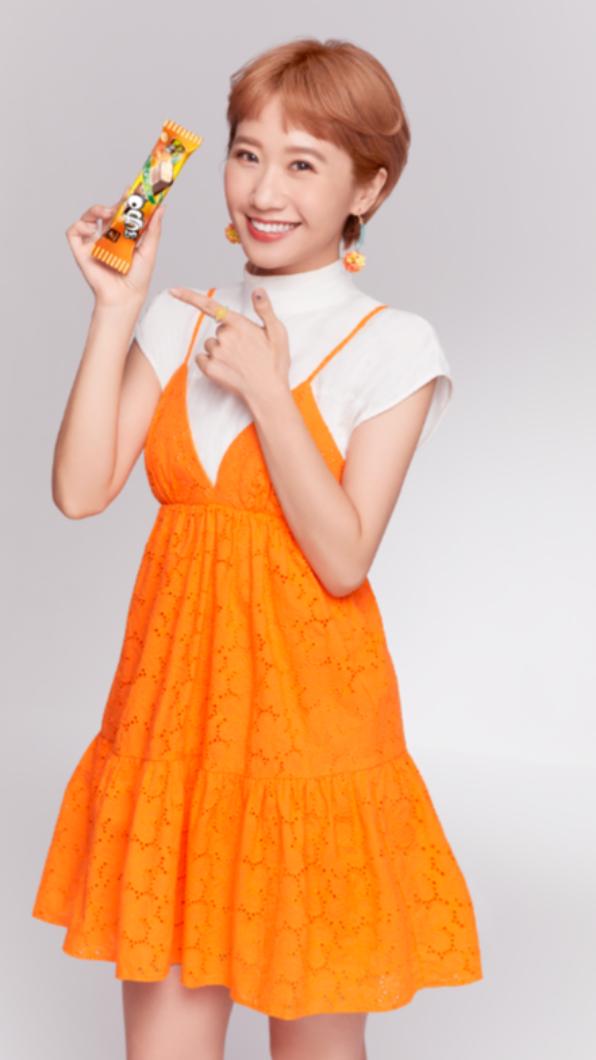 Lulu黃路梓茵擔任77品牌年度代言人。(圖/宏亞食品提供)