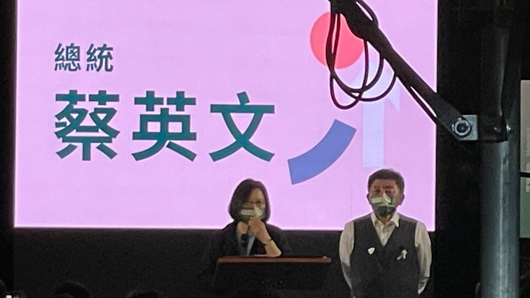 蔡英文26日與民進黨候選人陳時中合體「廟口開講」。(圖/TVBS資料照)
