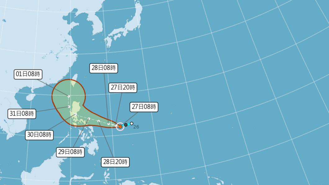奈格恐升格中颱！「這2天」雨最大　5天降雨分佈一次看