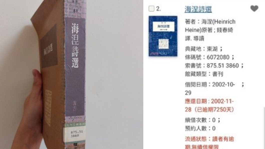 借書逾期20年未歸還 女嚇傻問「怎麼辦」網曝解決方式