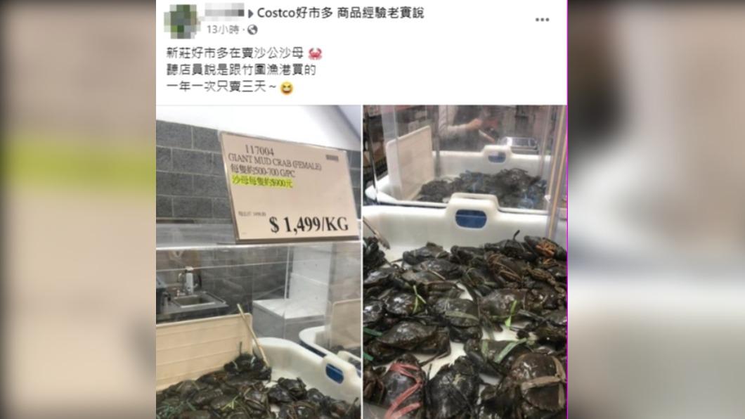 網友分享新莊好市多有賣沙公、沙母。(圖/翻攝自Costco好市多 商品經驗老實說臉書)