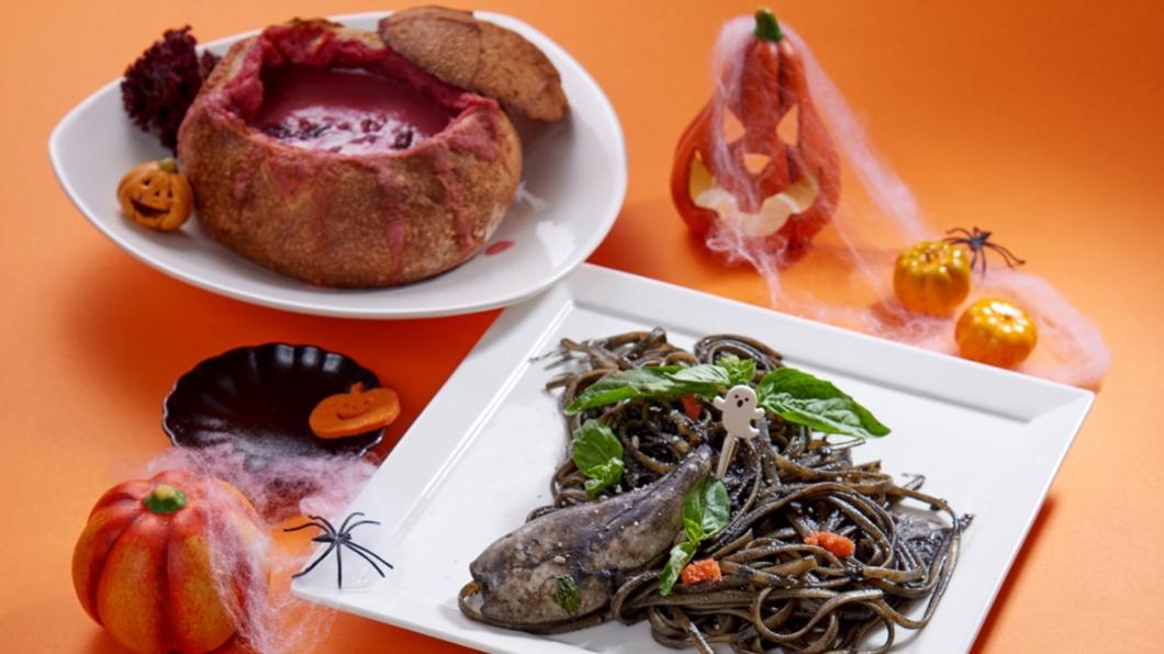 餐廳也推出萬聖節限定餐點應景。(圖/業者提供)