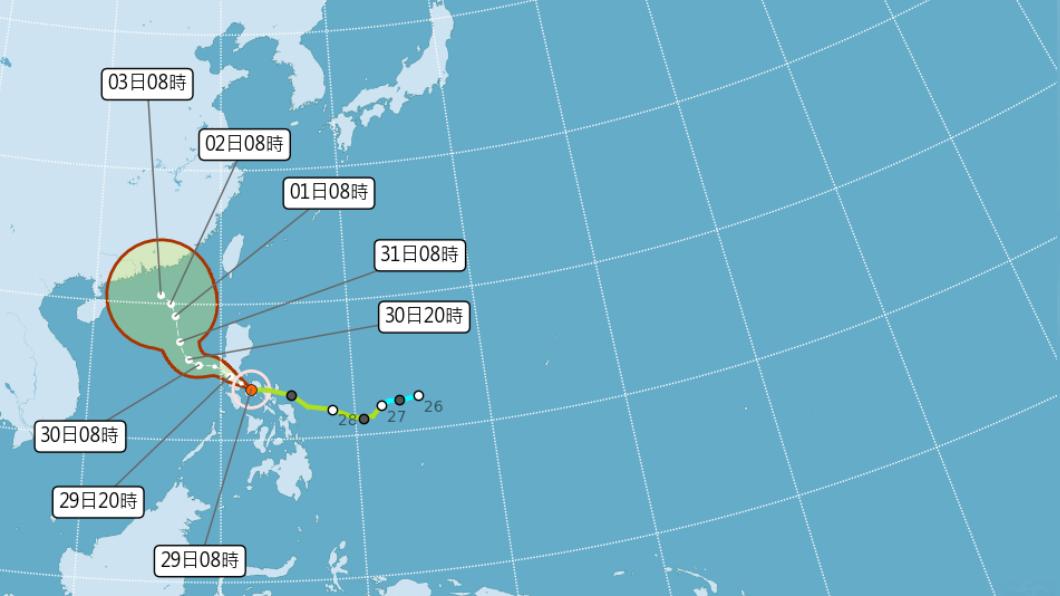 奈格颱風路徑往西調!鄭明典:2股力量角力 北部防大雨