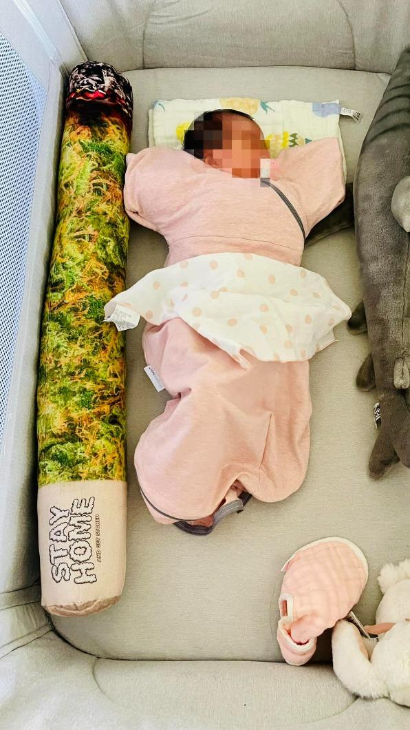 謝和弦在女兒床上放了大麻菸抱枕。(圖/翻攝自謝和弦臉書)