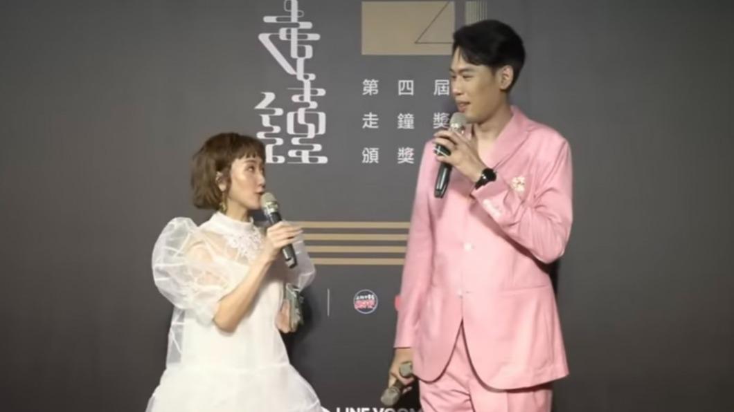 瑪麗、歐馬克是走鐘獎的紅毯主持人。(圖/翻攝自《上班不要看》YouTube頻道)