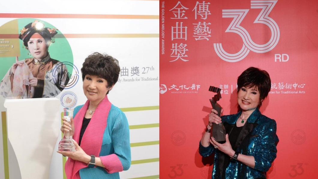 第33屆傳藝金曲獎小咪獲最佳演員獎。(圖/翻攝自小咪臉書)