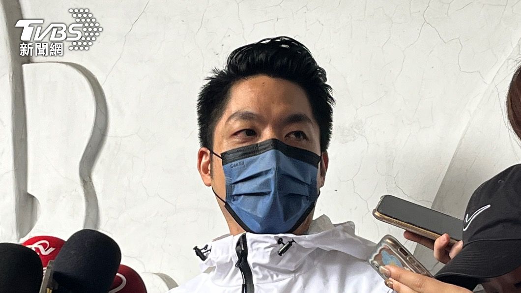 國民黨台北市長候選人蔣萬安今早舉行造勢。（圖／黃韋銓攝）