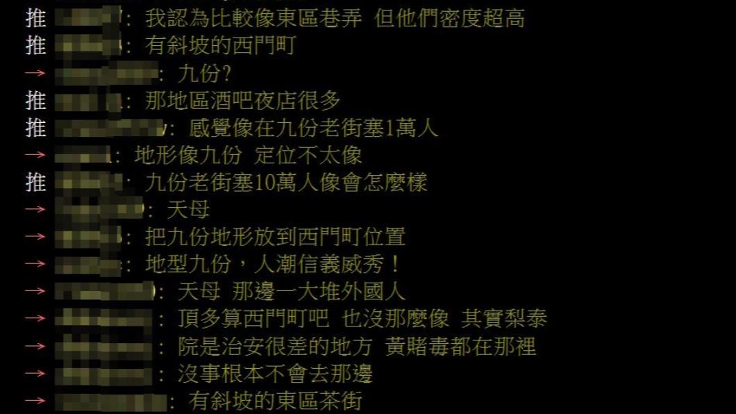 網友持不同看法,不少人大推九份。(圖/翻攝自PTT)