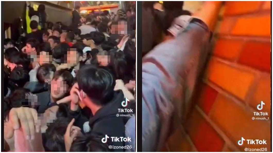 梨泰院巷弄第一視角曝光。（圖／翻攝izoned26抖音）