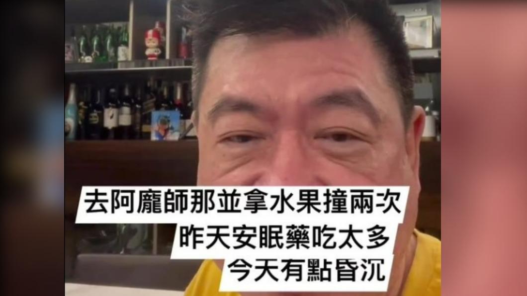 孫德榮驚爆連撞兩次車。（圖／翻攝自孫腫來了臉書）