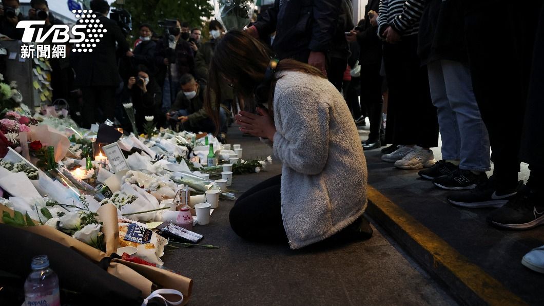 梨泰院意外造成156人罹難。(圖/達志影像路透社)