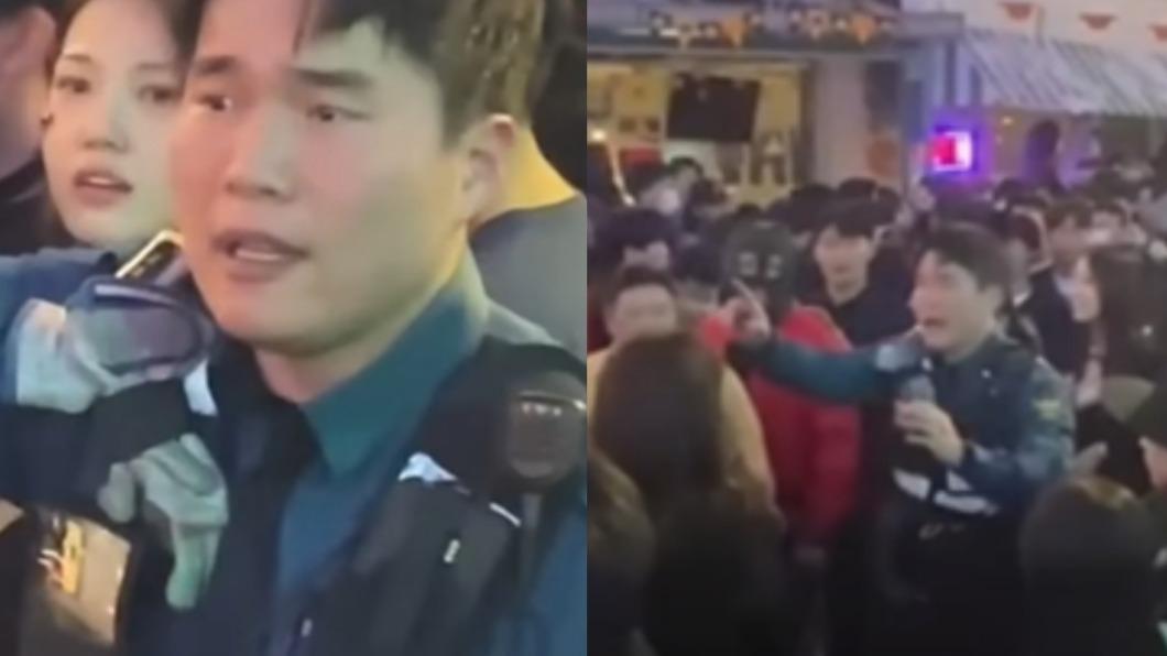 梨泰院英雄！警獨自疏散人潮喊到沙啞　拼命身影逼哭網友