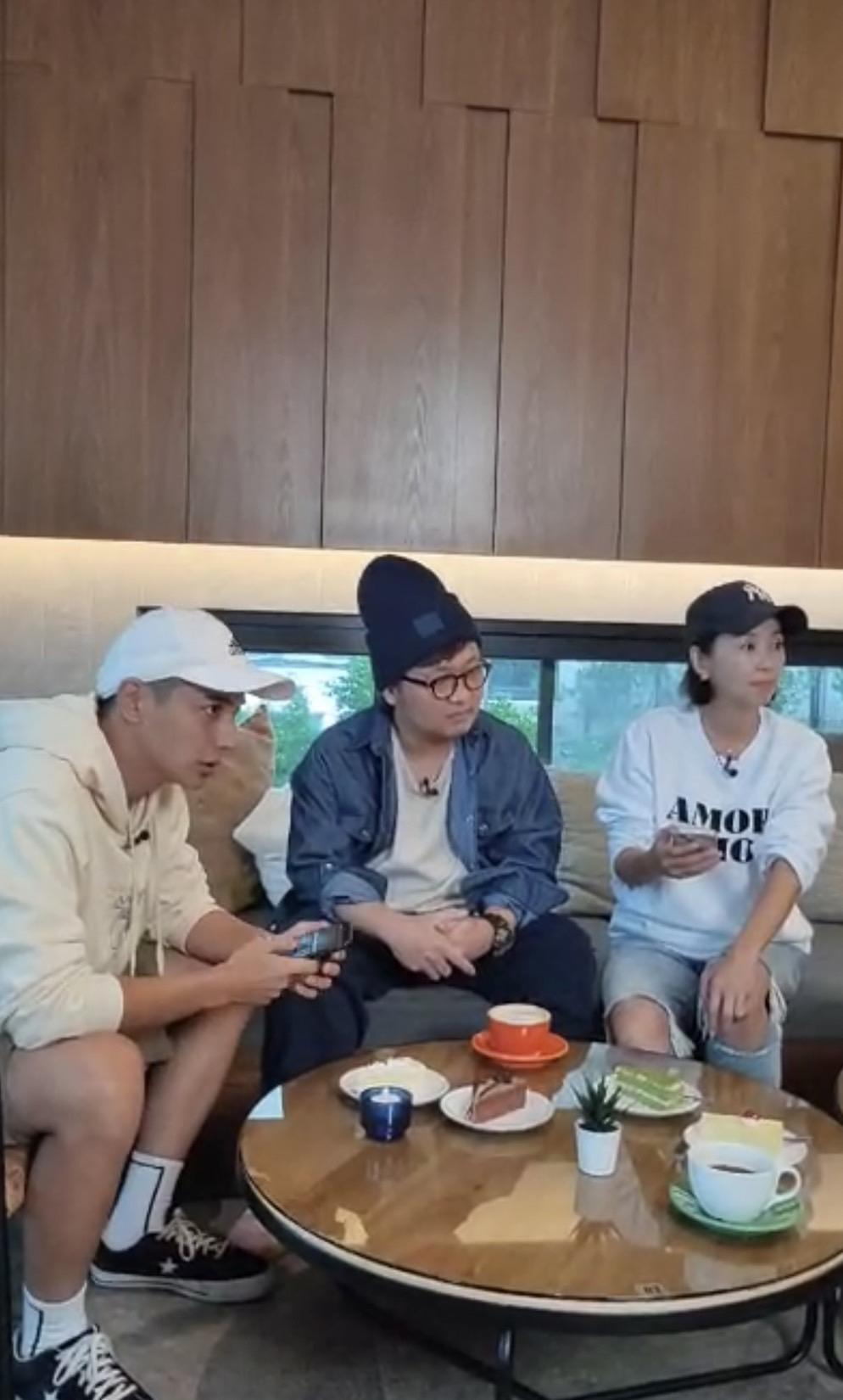 納豆(中)確定復工。(圖/翻攝自《食尚玩家》臉書直播)