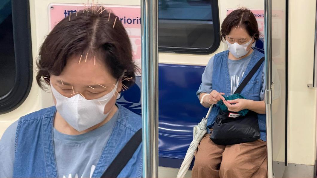 婦頭插38根針搭捷運!女星嚇喊「她是我媽」驚人家世曝光