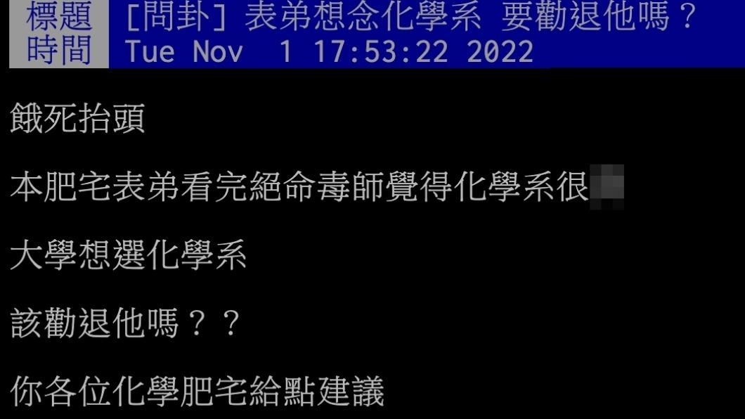原PO發文。(圖/翻攝自PTT)