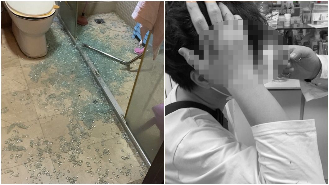 浴室玻璃門突爆裂!女星1歲女「血流滿臉」照曝 惹網心疼