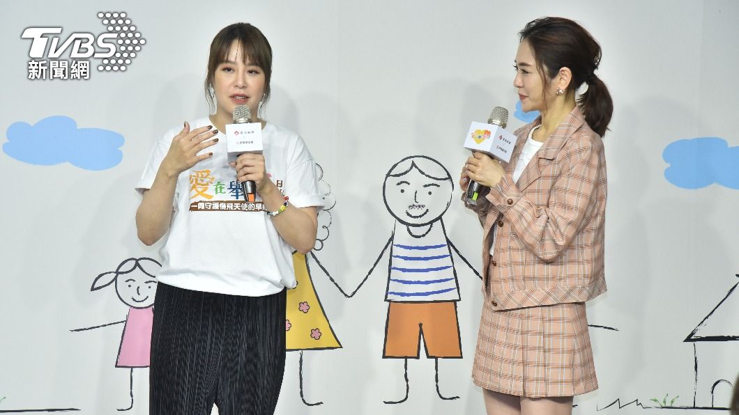 黃小柔(左)與楊千霈出席公益活動。(圖/梁恩誌攝)