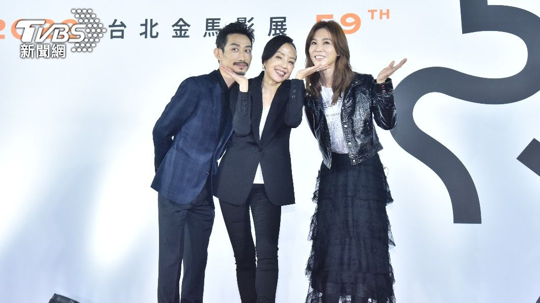 左起陳竹昇、許芳宜、謝盈萱。（圖／梁恩誌攝）