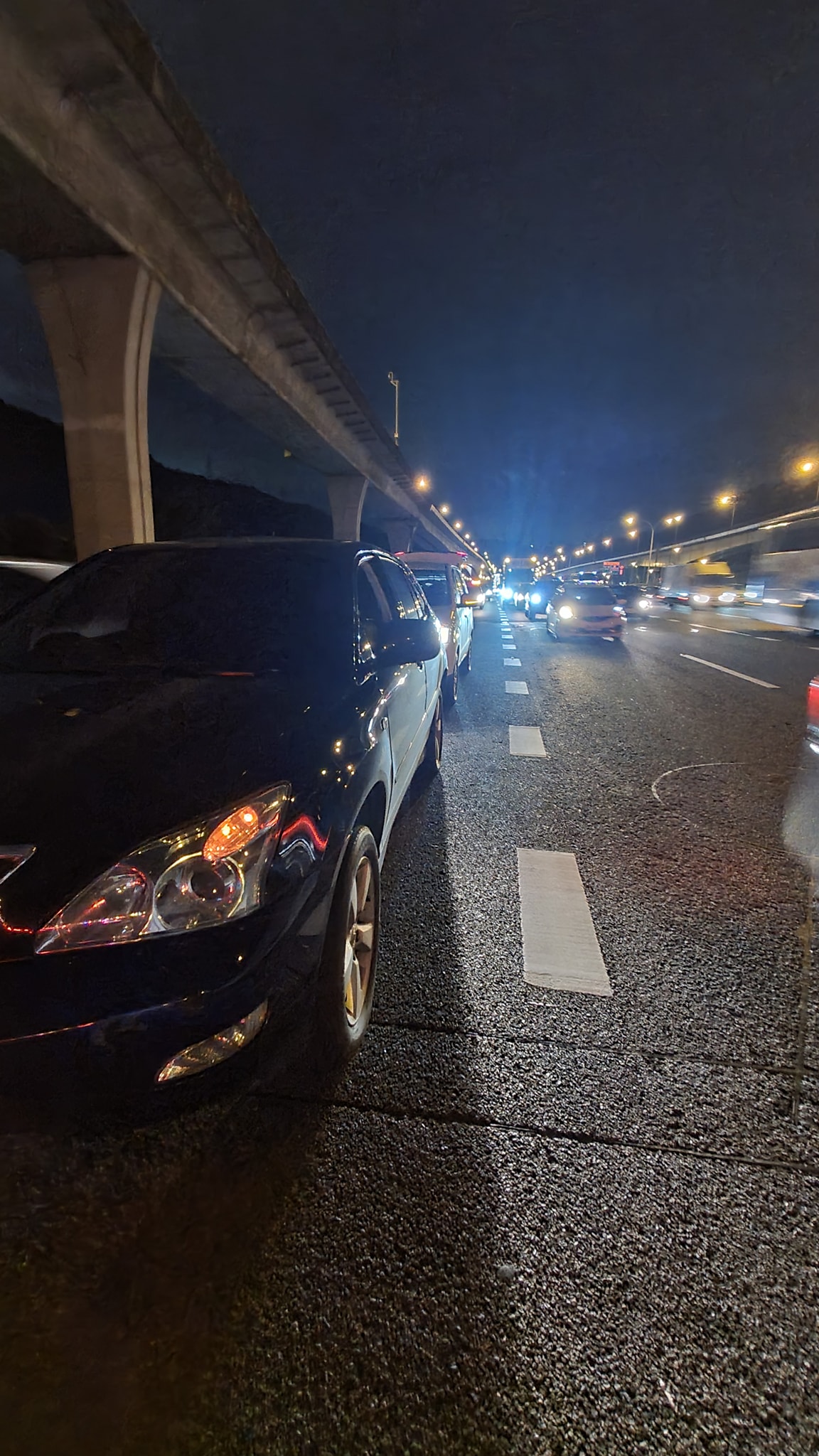 本土劇女星陳仙梅發生小撞車。(圖/翻攝自陳仙梅臉書)