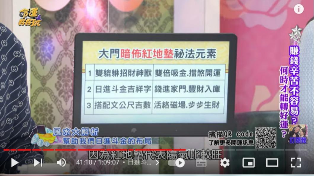 日進斗金的風水格局。(圖/翻攝自命運好好玩YouTube頻道)