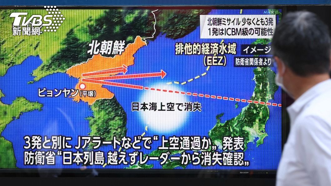北韓近日朝日本海方向瘋狂射彈。(圖/達志影像美聯社)