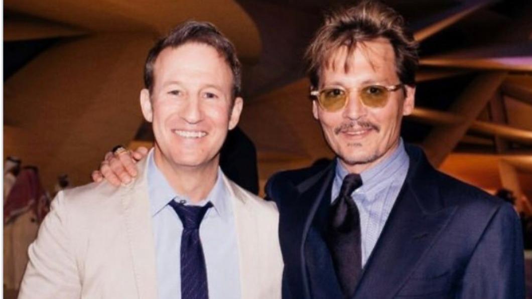 Adam Waldman與強尼戴普。(圖/翻攝自Johnny Depp Love Twitter)
