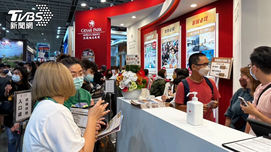 凱撒飯店連鎖則說現場業績為500萬元較去年成長近15%。（圖／業者提供）