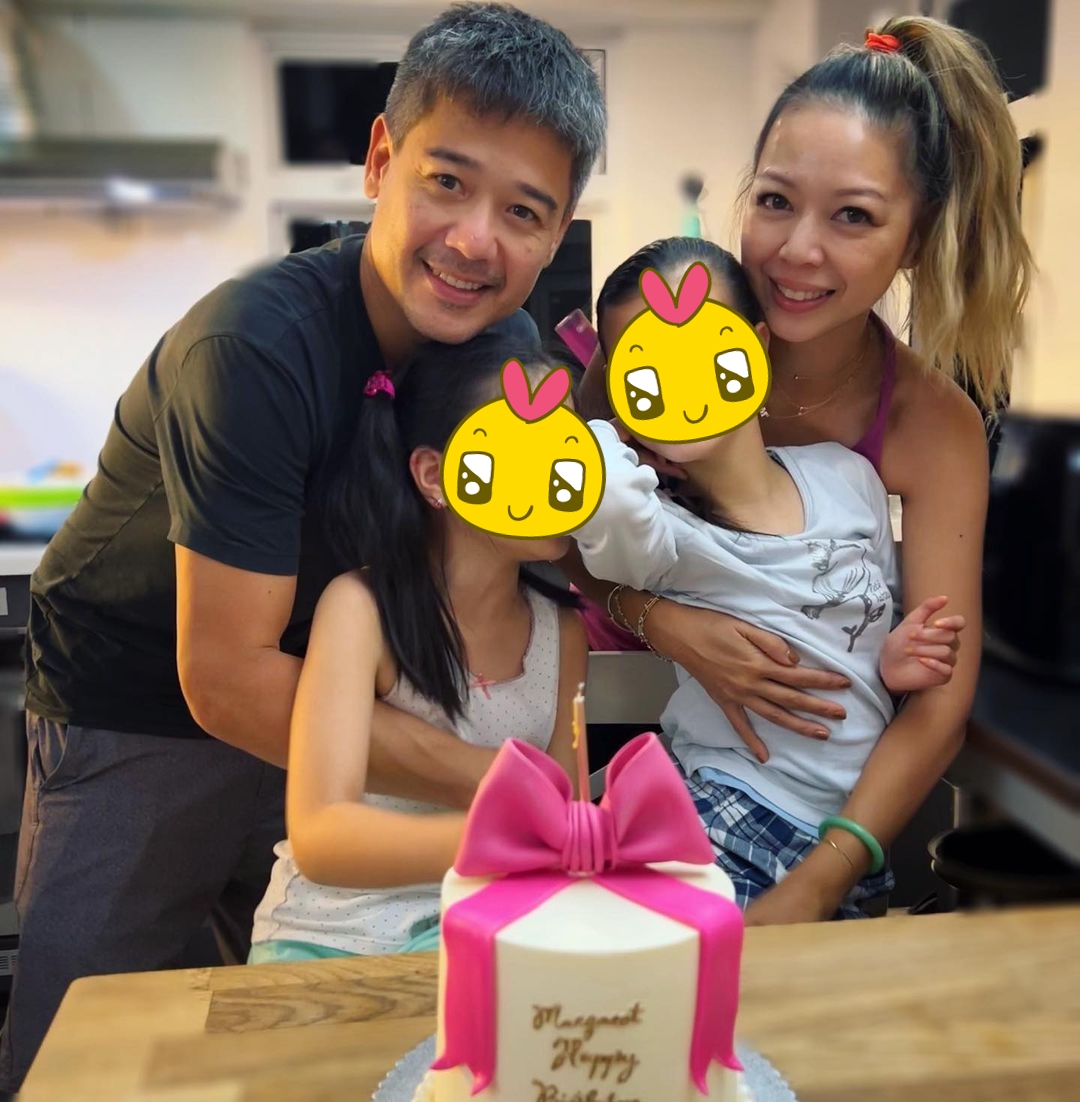 鍾麗淇替女兒慶祝11歲生日。(圖經處理/翻攝自鍾麗淇IG)