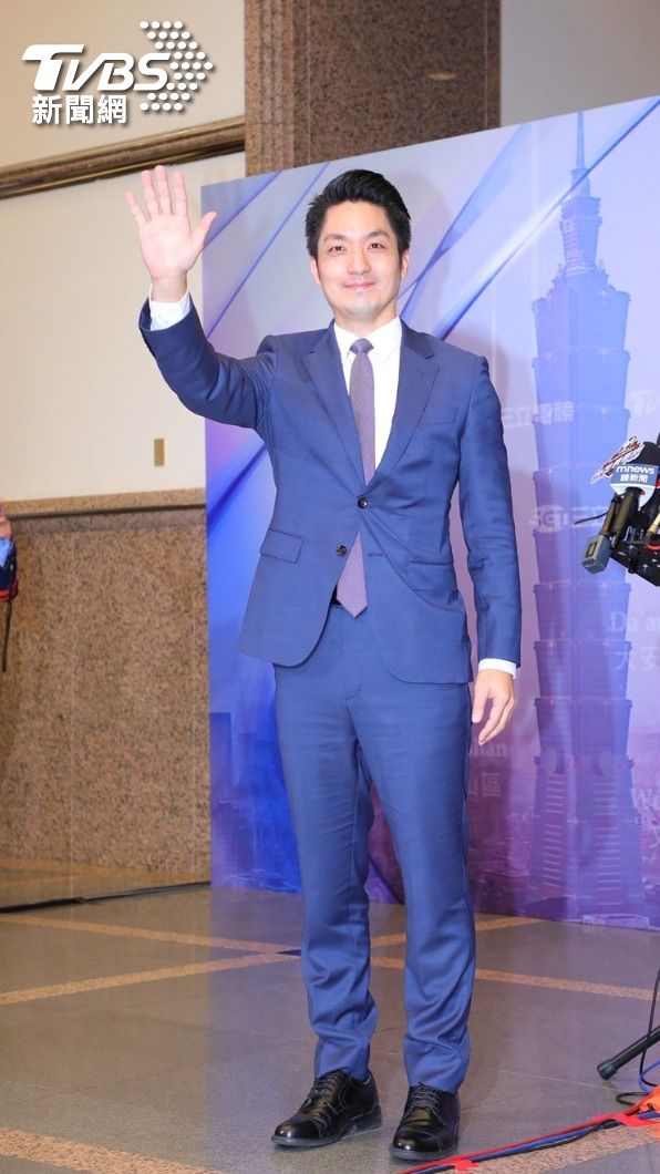 國民黨台北市長候選人蔣萬安。(圖/黃城碩攝)