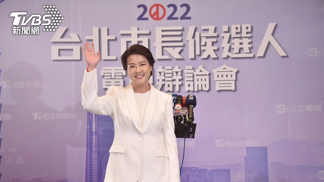 無黨籍台北市長候選人黃珊珊。(圖/TVBS)