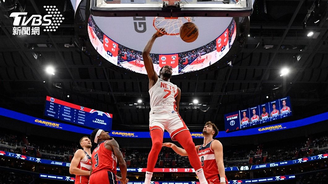 NBA籃網擺脫厄文反猶風波 42分差大勝巫師