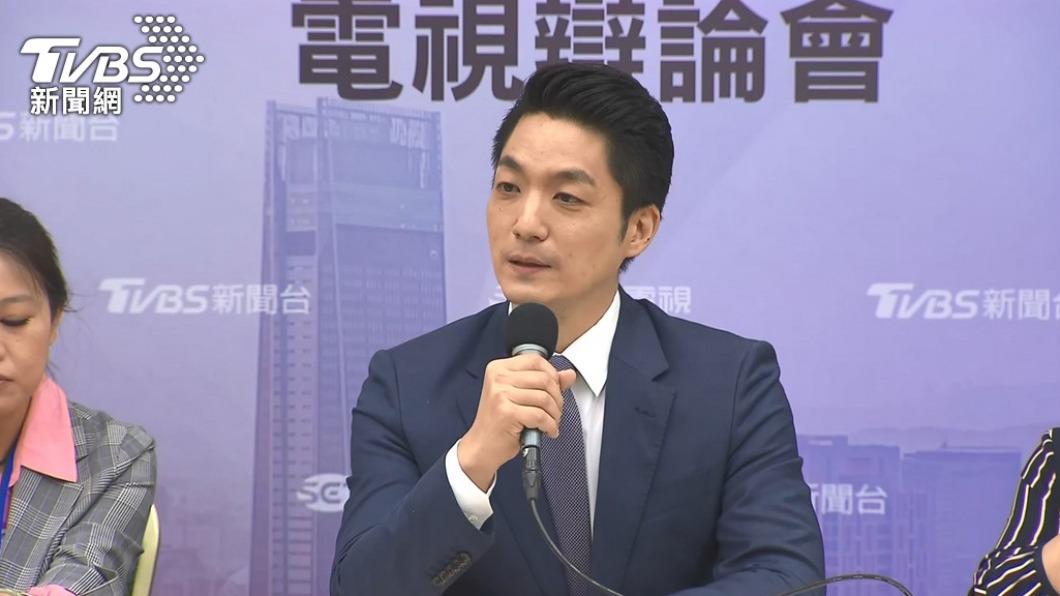國民黨候選人蔣萬安辯論會表現獲好評。(圖/TVBS)
